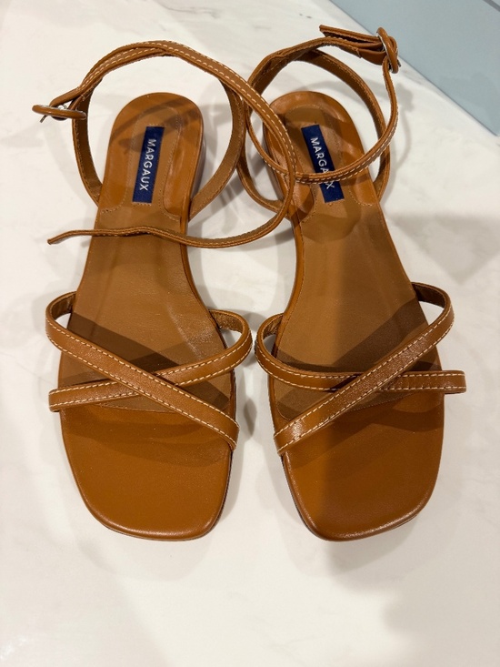 Margaux Shoes - Margaux - The Flat Sandal (Saddle Nappa) 37
